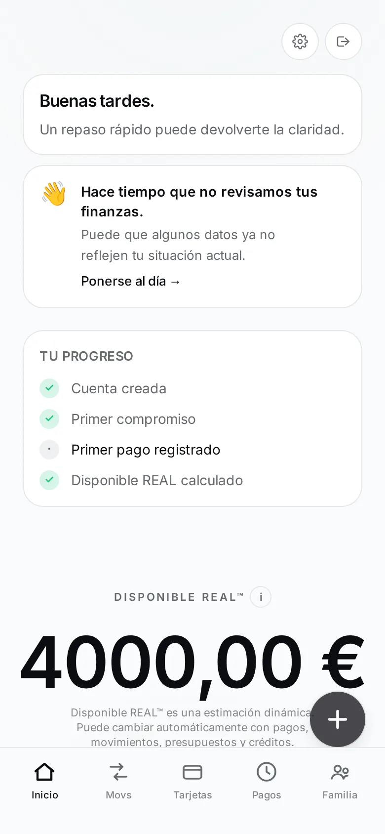 Captura real de LosReales+ — Home